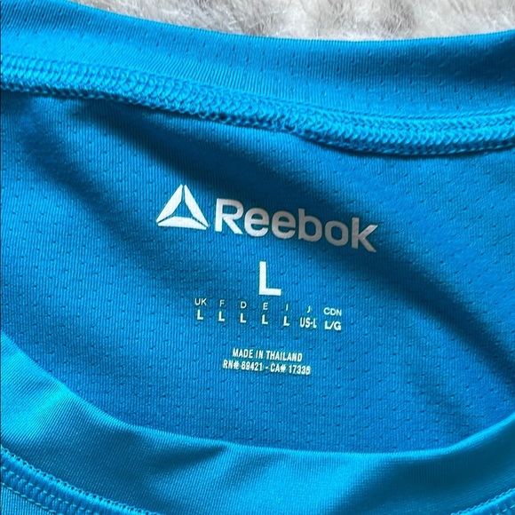 Reebok Blue Short Sleeve Gym Tee - Picture 2 of 8